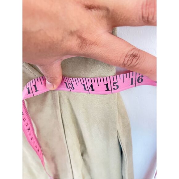 LAUREN RALPH LAUREN Belted 100% Goat Suede Sleeveless Dress Size 6 NWT - Picture 10 of 11